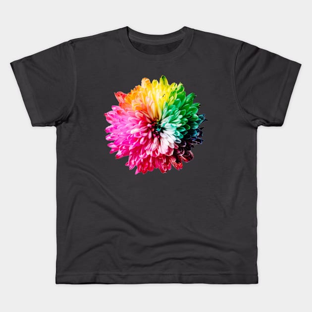 Colorful Flower Kids T-Shirt by Aziz